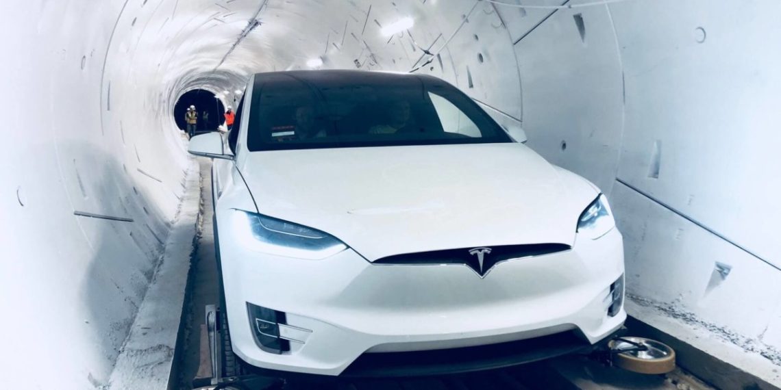 Elon Musk unveils Loop high-speed transport tunnel prototype